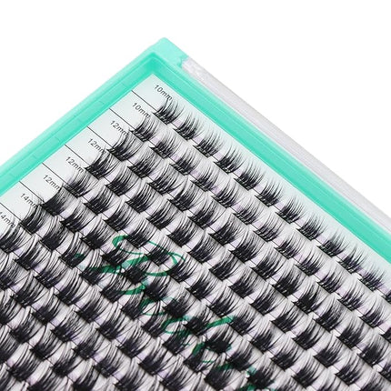 Bodermincer 280pcs XXXL Tray-M12-10-12-14-16mm Mixed D Curl Wide Cluster False Eyelash Individual Cluster EyeLashes Grafting Fake False Eyelashes Eyelash Extension (XXXL Tray-M12-10-12-14-16mm Mixed)