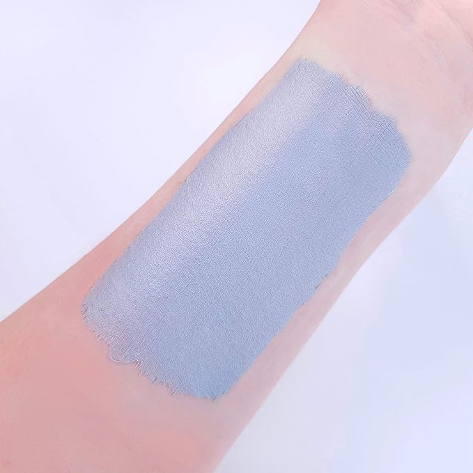 Metallic Pro Face & Body Paint Cake Pots by Cosmic Moon - Silver - Professional Water Based Face Paint Makeup for Adults, Kids - 1.26oz