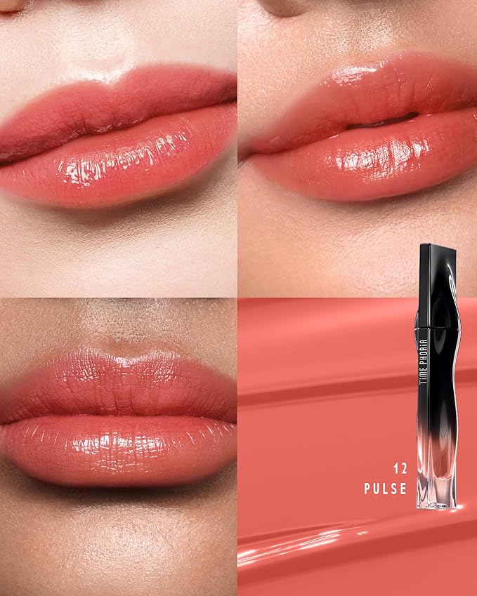 STELLAR DUST LIP STAIN-Long Lasting, Waterproof and Transferproof Lip Tint, Glossy Finish Lip Gloss, Lightweight Lipstick, High Coverage, Vivid Color (12 PULSE)