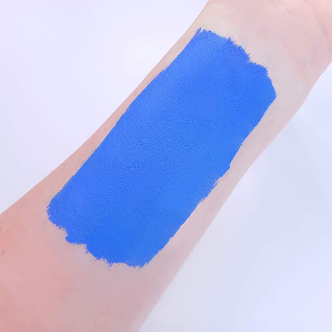 Pro Face & Body Paint Cake Pots by Moon Creations - Royal Blue - Professional Water Based Face Paint Makeup for Adults, Kids - 1.26oz