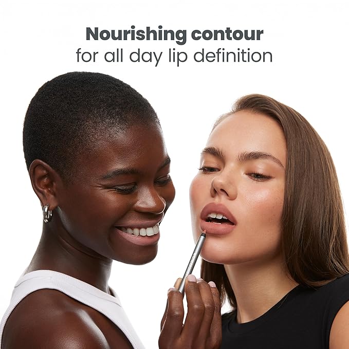 Wonderskin Lip Liner Pencil - 360 Contour Lipliner, Long Lasting, Sharpenable, Waterproof and Transfer-Proof Brown Lip Liner Pencil (Nutmeg)