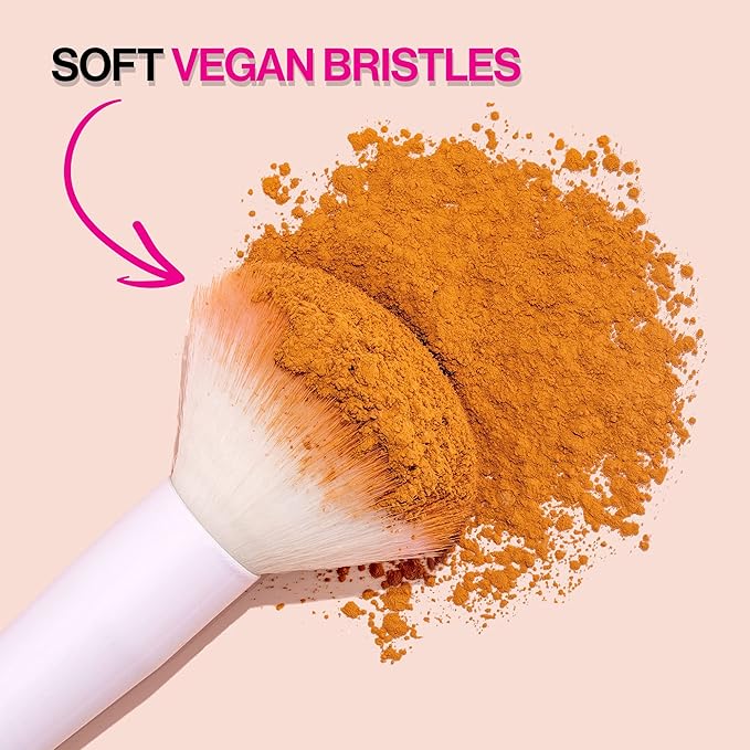 Wet n Wild Angled brush, Foundation Makeup Blending Brush, Ultra-Thin Precision, Ergonomic Handle (Pack of 2)