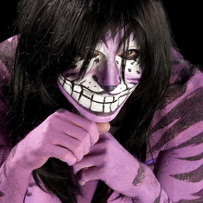 MEICOLY Purple Face Body Paint,30g/1.05oz Water Based Washable Full Body Paint,Single Face Painting for for Adults and Children,SFX Ursula Cosplay Halloween Special Effects,Light Purple