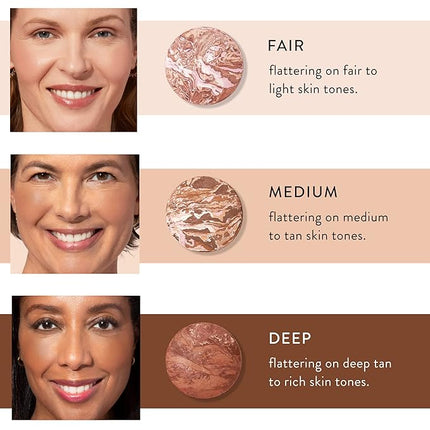 LAURA GELLER NEW YORK Baked Bronze-N-Brighten Bronzer Powder - Medium - Natural Bronze Glow