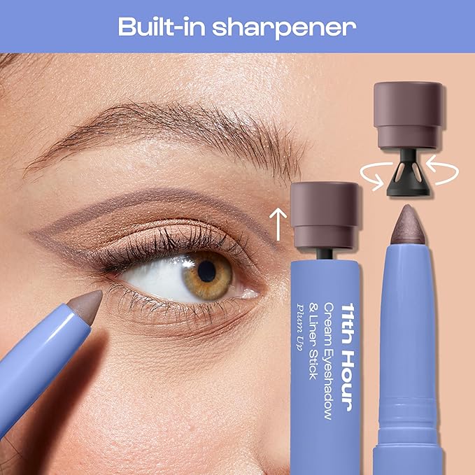 ALLEYOOP 11th Hour Waterproof Cream Eyeshadow Stick – Long-Lasting Eye Shadow Pencil & Eyeliner, Cream to Powder Stick & Highlighter – Smudge-Proof Eyeshadow Matte, Go Cocoa Matte