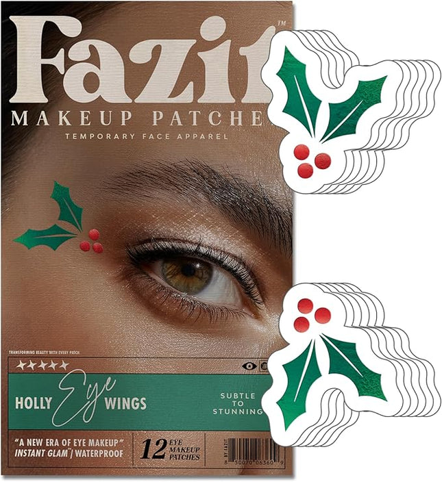 Fazit Makeup Patches - Holly Wings Eye Speckles - Glow Up Make-Up Patches - Cute Glitter Makeup Accessories for Women - Cosmetic Glitter for Face