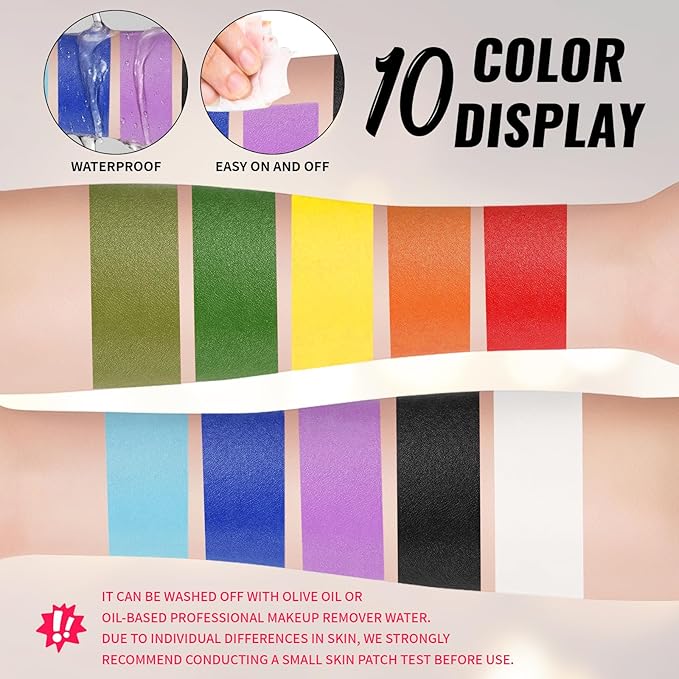 Light Purple Oil Based Face Body Paint Stick, Non-toxic Full-coverage Face Painting Ursula Costume Mermaid Zombie Cosplay SFX Makeup, Waterproof Cream Light Purple Body Painting for Adults