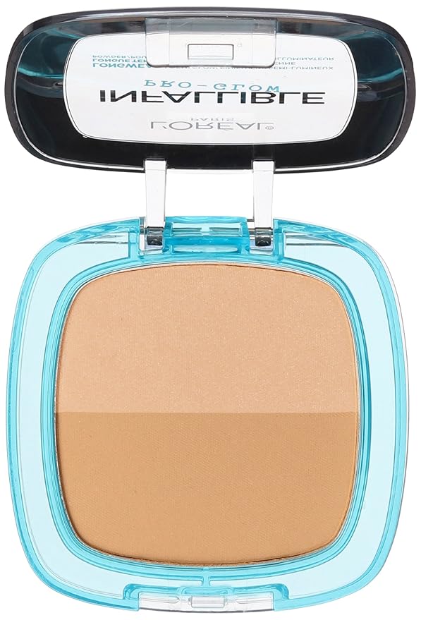 L’Oréal Paris Infallible Pro Glow Pressed Powder, Creme Cafe, 0.31 oz.