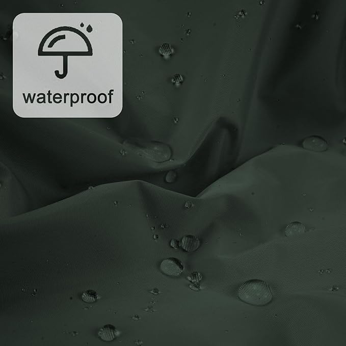 Reusable Shower Cap for Women, Large Waterproof Shower Essentials Bonnet Washable Elastic Band Bath Hair Wrap Hat for Long Hair, Braids(Dark Green)