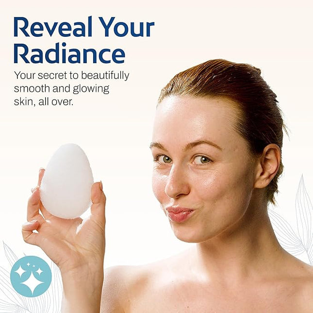 HartFelt 2ct Tear Drop Face Scrubber for Women | Reusable Facial Sponges for Daily Cleansing | Facial Exfoliating Pads for Removing Dead Skin, Dirt & Makeup | Made in USA