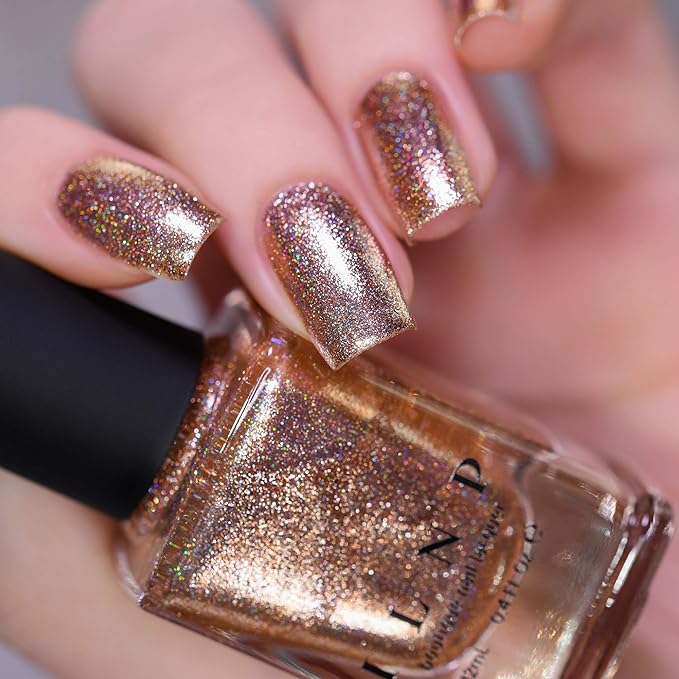 ILNP Mirage - Brilliant Gold Holographic Ultra Metallic Nail Polish