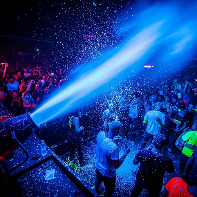 milo UV Neon Blue Washable Party Paint | 5 Gallon Bucket | Bulk Fluorescent Party Paint for Rave, Events, Concerts | Glows UV in Black Light | Made in USA | Safe for Skin, Washable, and Non Toxic