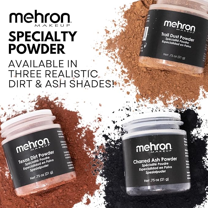 Mehron Makeup Special Effects Powder (2.8 oz) (Charred Ash)