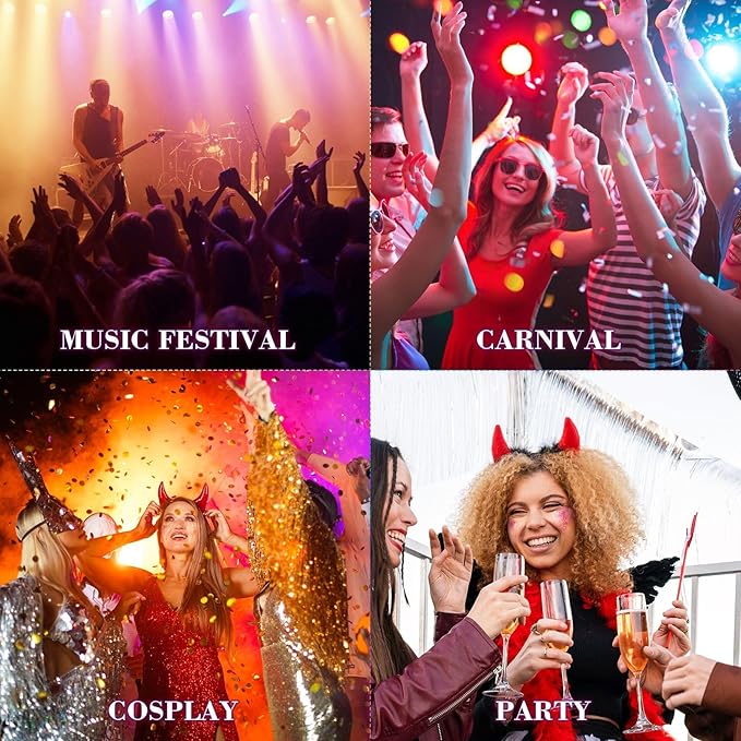 Body Glitter Gel - Sparkly Chunky Glitter Hair for Kids Women, Iridescent Glitter Freckles, Halloween Christmas Singer Concert Festival Rave Accessories (Fourth of July Body Glitter)