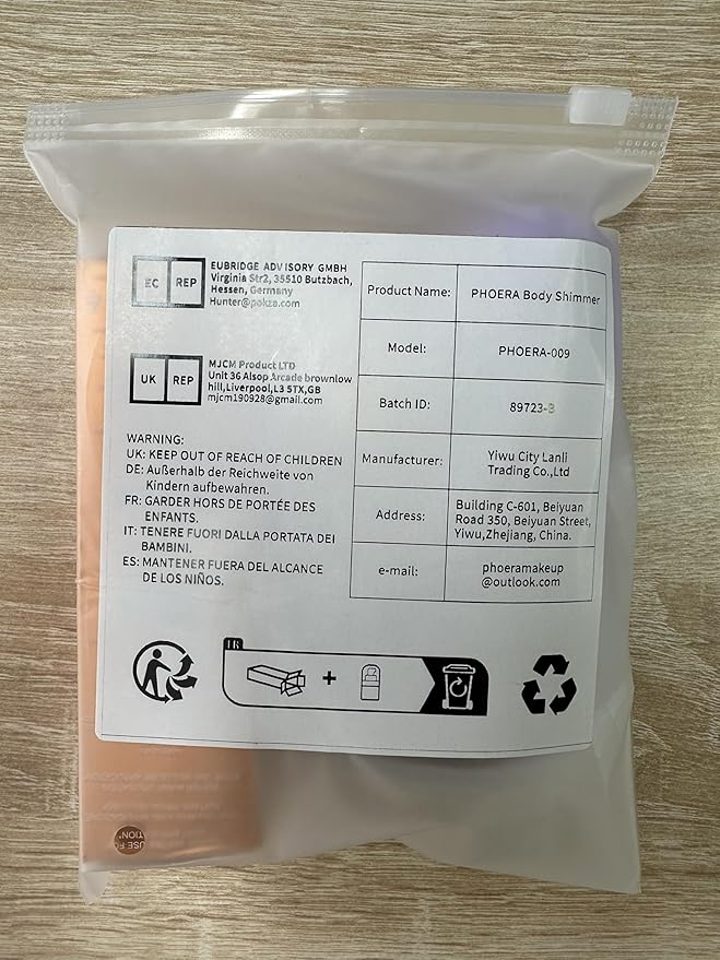 PHOERA Body Shimmer Oil,Waterproof Long Lasting Moisturizing Body Luminizer Glow, Illuminator Highlighter for Face with Makup Bursh, 1oz/Jars(101+103/ Rose Gold+Glistening Bronze)