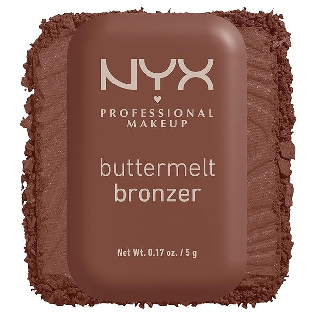 NYX PROFESSIONAL MAKEUP Matte Buttermelt Bronzer, Longwear Face Makeup with Up to 12 Hours of Wear, Vegan Formula - Do Butta (Deep Golden)
