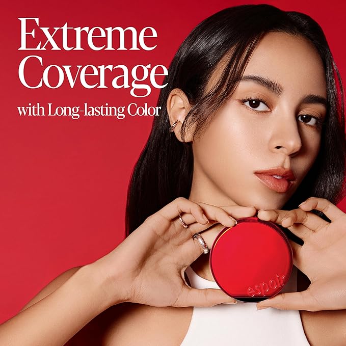 espoir [NEW] Be Velvet Cushion Foundation | Quick and Easy Coverage with Long-lasting Color by Zero Oxidation (#23 Beige, 0.46 Ounce (Pack of 1))