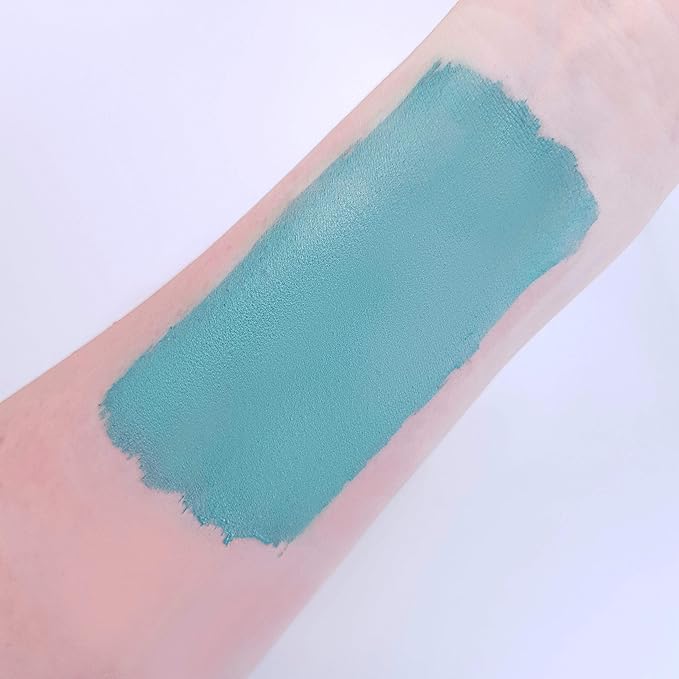 Cosmic Moon Metallic Pro Face & Body Paint Cake Pots Green - Professional Water Based Face Paint Makeup for Adults, Kids - 1.26oz