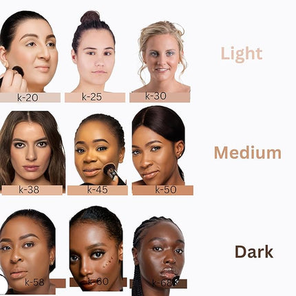 Koschiq Soft Matte Powder + Foundation – 2-in-1 Compact with Oil Control & Blurring Effect | 24hrs stay Longwear, Buildable Matte Finish | k-38. Light with warm olive undertone)