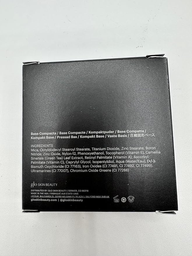 Glo Skin Beauty Pressed Base Powder Foundation Makeup (Beige Light) - Flawless Coverage for a Radiant Natural, Second-Skin Finish