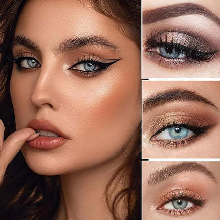 K'APEINE Nude Eyeshadow Palette, Embossed 12Colors Eyeshadow Palette with Blush, Contour, Highlighter All In One Disc Makeup Kit Matte&Glitter Eyeshadows Multi-Use Eye Shades Palette for Natural Look