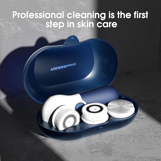 Facial Cleansing Brush: Face Scrubber for Men and Women - Face Brushes for Deep Cleansing and Exfoliating