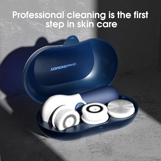 Facial Cleansing Brush: Face Scrubber for Men and Women - Face Brushes for Deep Cleansing and Exfoliating