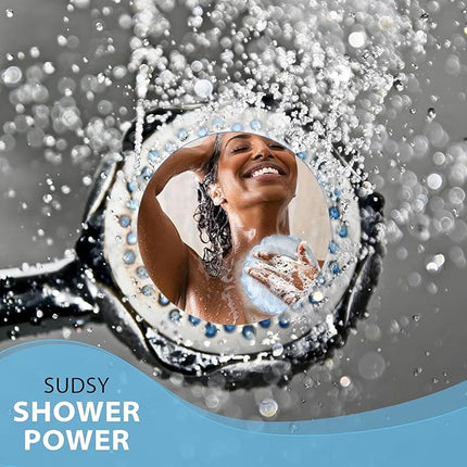 SHOWER BOUQUET Loofah-Bath-Sponge XL Soft-Pastel-Colors 4-Pack // Extra-Large 75g Mesh Luffa Loofa Loufa Puff Pouf Set/Exfoliating Body Scrubber for Women and Men - Exfoliate & Soothe Face & Body