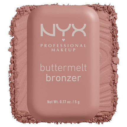 NYX PROFESSIONAL MAKEUP Matte Buttermelt Bronzer, Longwear Face Makeup with Up to 12 Hours of Wear, Vegan Formula - Butta Cup (Light Neutral)