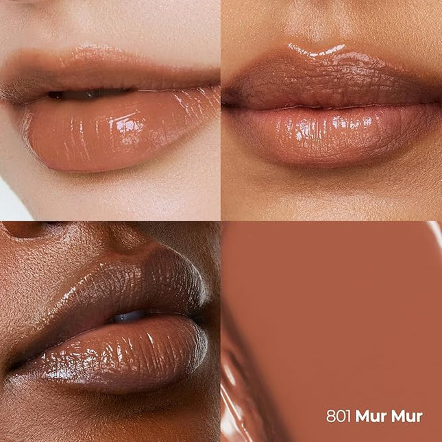 Laka Devil Lip, 3.7g/0.13oz, Vivid color Lipstick, Long-Lasting Bold Stian, Hydrating & Melting Glow with Non-Creasing, K-Beauty (#801 MurMur)