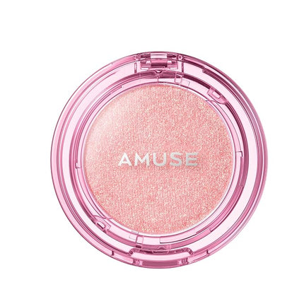 Amuse SEOUL Face Diamond Pink Diamond Highlighter | High Glossy Face Illuminator Powder, Korean Beauty Highlighter Makeup, Shimmer Glow Rose & Gold Glow Illuminator, Cruelty-Free & Vegan (4.7g)
