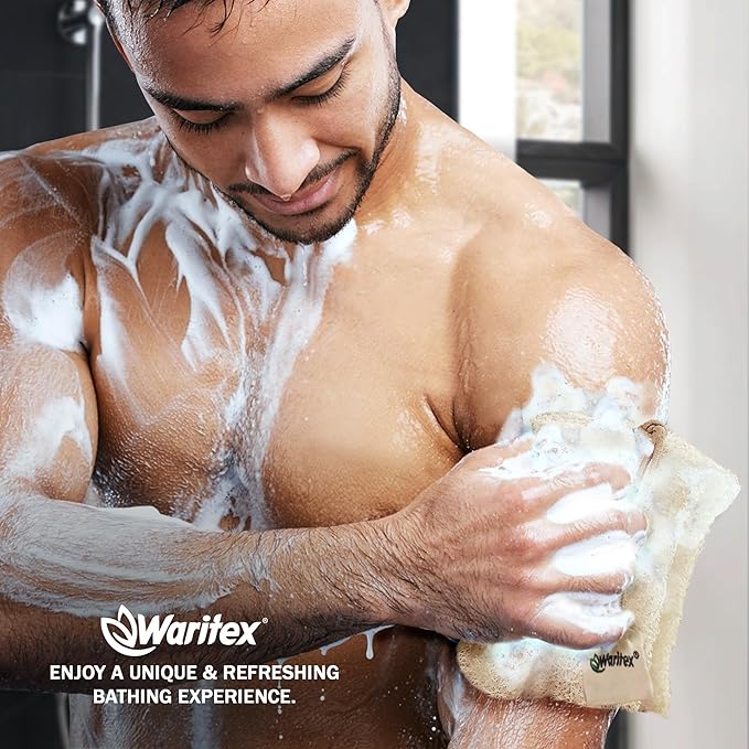 Premium Natural Egyptian Loofah Sponges, Made from 100% Natural Organic Material, Gentle Skin Exfoliation, and Full-Body Spa Experience – Eco-Friendly Loofah 2 Count (1 Pack)