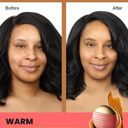 Konfident Glow Skin Tint – Amber Ambition Hydrating Oil-Free Glass-Skin Foundation, Buildable Light-to-Medium Coverage, 30 ml – Inclusive Clean Makeup for Radiant Confidence