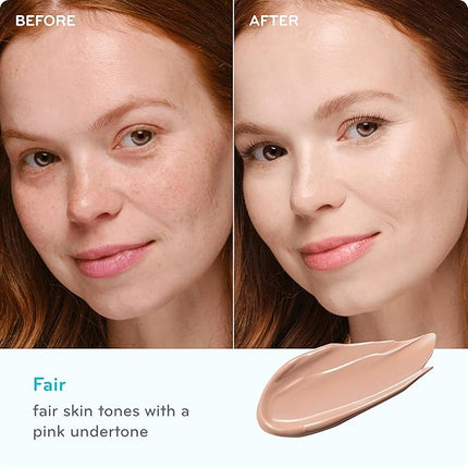 pūrlisse Perfect Glow BB Cream with SPF 30 - Matte Meets Dewy Finish - Enriched with Goji & Hawthorn Berry to Help Improve Skin Texture & Radiance - Fair (1.4 oz)