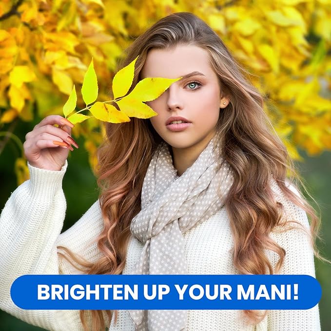 Beetles Fall Gel Nail Polish Set 6Pcs Brown Green Yellow Burgundy Orange Glitter Gel Polish Nails Art Soak off Uv LED Manicure Gift Set Golden Season Collection 2025 Nail Trend Gift for Women