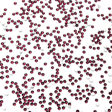 1440Pcs Amethyst Crystal Rhinestones,Glass Flatback Rhinestones Mini Gemstones for Nail Face Makeup Art Crafts Clothes Decoration -(SS6,2.0mm,Amethyst)