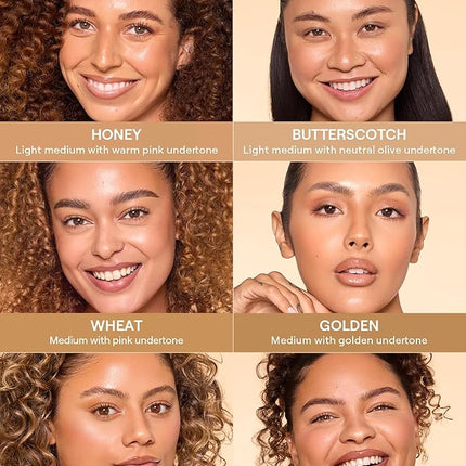 SHEGLAM Dew & Done Skin Tint with SPF20 Light-medium Coverage Foundation Evens Skin Tone-Honey