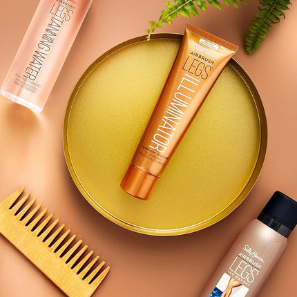 Sally Hansen Airbrush Legs Leg Makeup Spray | Lightweight, Transfer-Proof, Water-Resistant | Deep Glow | Airbrush Finish