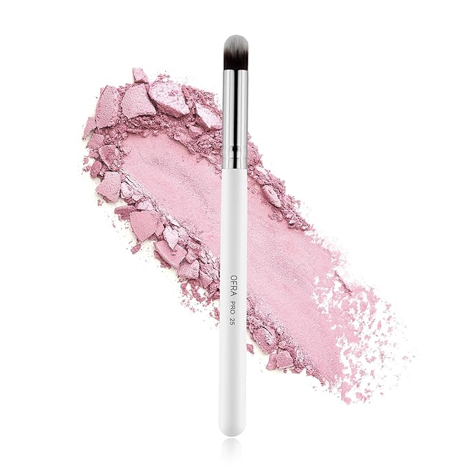 OFRA Makeup Blending Brush #25 - Flat Blending Brush for Eyeshadow, Concealer, and Softening Eyeliner - Eye Makeup Smudge Brush