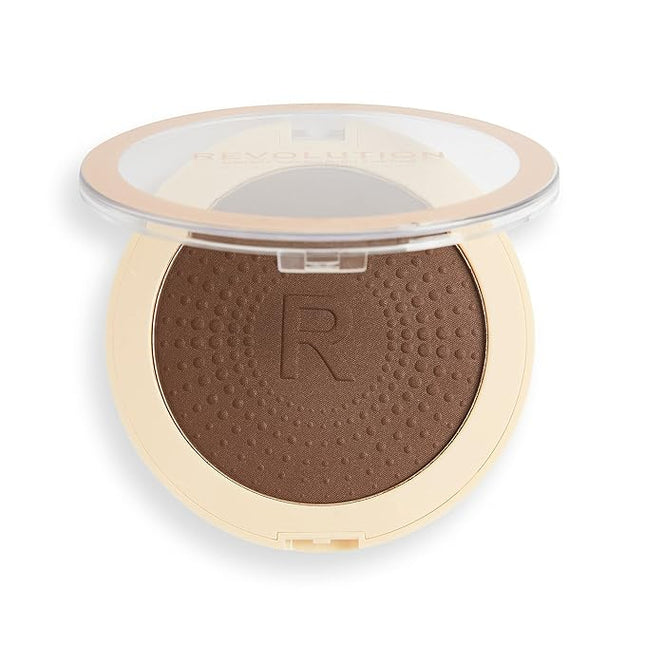Revolution, Mega Bronzer Powder, Matte Finish, Buildable for All-Over Glow, Suitable for Light to Deep Skin Tones, Vegan & Cruelty-Free, Dark, 0.52 oz