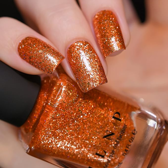 ILNP Trick or Treat - Vivid Orange Holographic Ultra Metallic Nail Polish