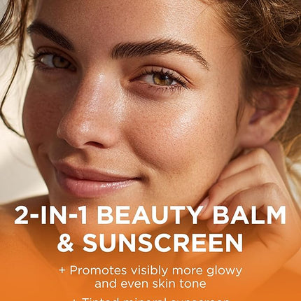 Andalou Naturals Vitamin C BB Beauty Balm Sheer Tint SPF 30 - 2-in-1 BB Cream & Mineral Sunscreen for Face - With Non-Nano Zinc Oxide Skin Protection - 2 fl oz