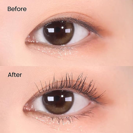 DERMALOGY by NEOGENLAB Extra Slim Metal Mascara, Long-Lasting Volumizing & Lengthening Formula with Metal Wand Brush, Smudge-Resistant, Vegan Korean Makeup, Black, 1 Count