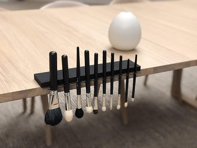Makeup Brush Drying Rack - The Brush Bar - Makeup Brush Organizer - Portable Makeup Brush Holder - Makeup Brush Holders for Vanity - Space-Saving Makeup Brush Holder Organizer - Dries Brushes Quickly