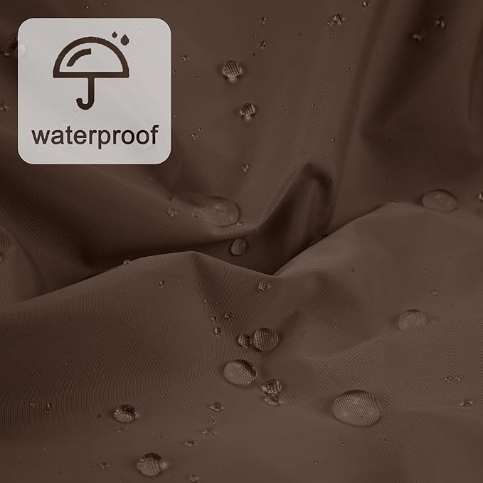 Reusable Shower Cap for Women, Large Waterproof Shower Essentials Bonnet Washable Elastic Band Bath Hair Wrap Hat for Long Hair, Braids(Dark Coffee)