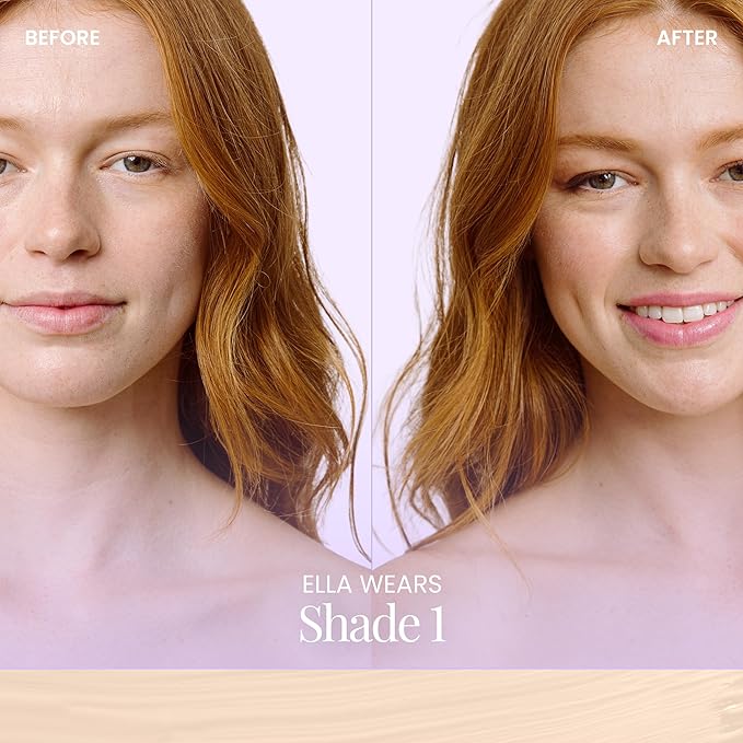 Naked Sundays BeautyScreen™ SPF 50 Mineral Peptide Foundation Tint – Skin Tint & Mineral Sunscreen | Radiant, Buildable Coverage, Acne-Safe, Infused with Peptides (1 Fair Neutral, 1.01 oz)