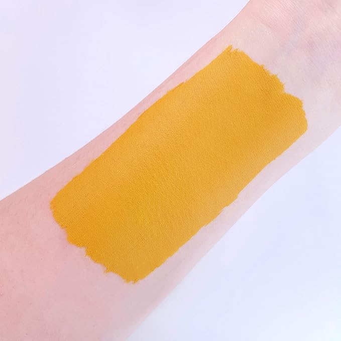 Pro Face & Body Paint Cake Pots by Moon Creations - Mustard - Professional Water Based Face Paint Makeup for Adults, Kids - 1.26oz