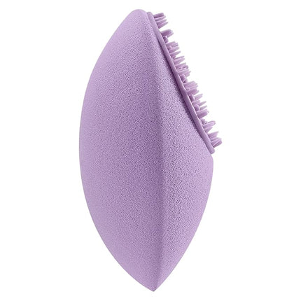 Real Techniques Miracle Skincare Sponge, Beauty Sponge Infused with Vegan Collagen, Reusable for Facial Serums & Moisturizers, Purple, Vegan & Cruelty Free, 2 Count