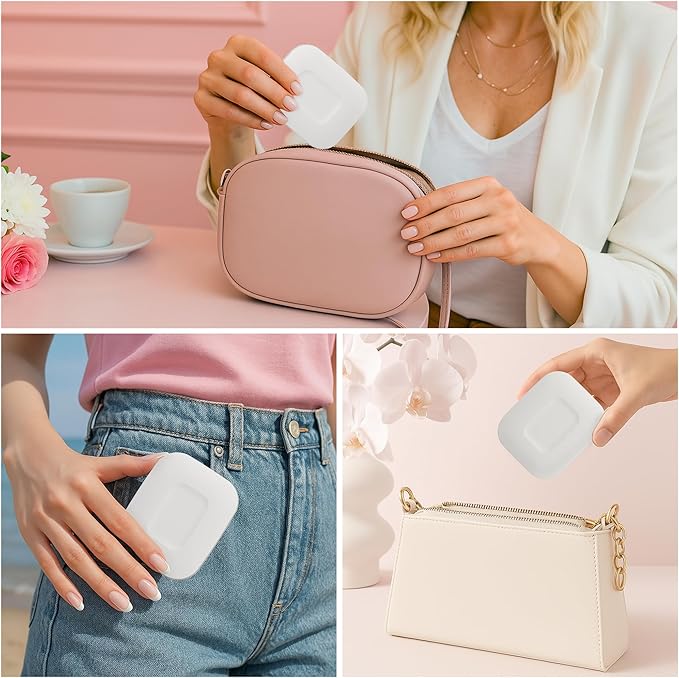 S'bagno LED Makeup Mirror with 1X/5X Magnification, Dimmable Light, Rotation for Beauty, Makeup, Skincare & Grooming, White