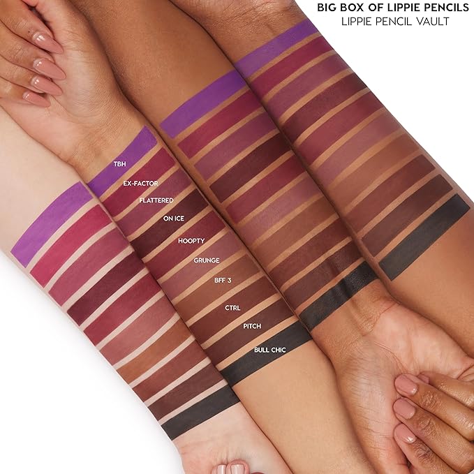 ColourPop Lippie Lip Pencil - High-Pigment, Long-Lasting & Sharpenable Lip Liner with High-Impact Color - Vegan, Cream Formula with Precise Application - Flattered (0.04 oz)